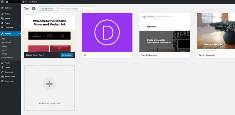 WeMaxe Installare Tema Divi in WordPress